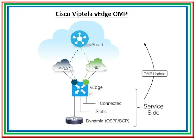 OSPF and BGP configuration setup on a vEdge Router